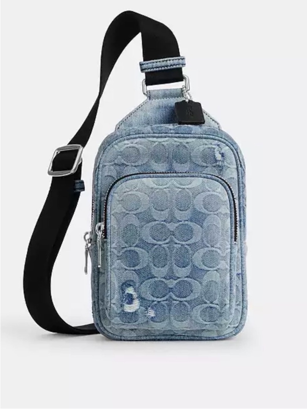Coach Denim Racer Sling Unisex CET95 - Picture 7 of 9